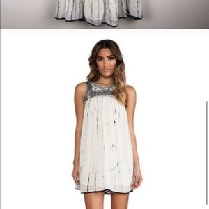 NEW free people Aztec bib dress